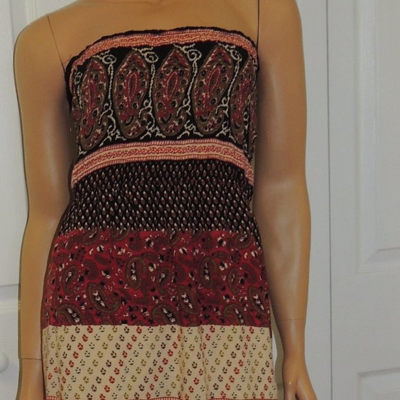 ANGIE Size Small Bohemian Maxi Full Length Dress - Picture 3 of 5